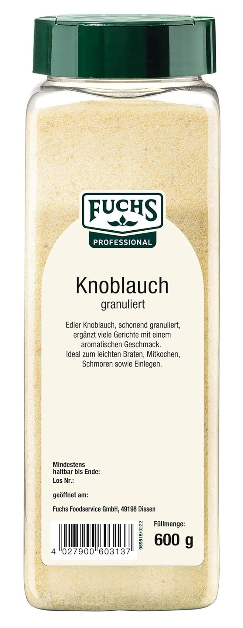 Fuchs Gewürze Knoblauch granulated, 600 g