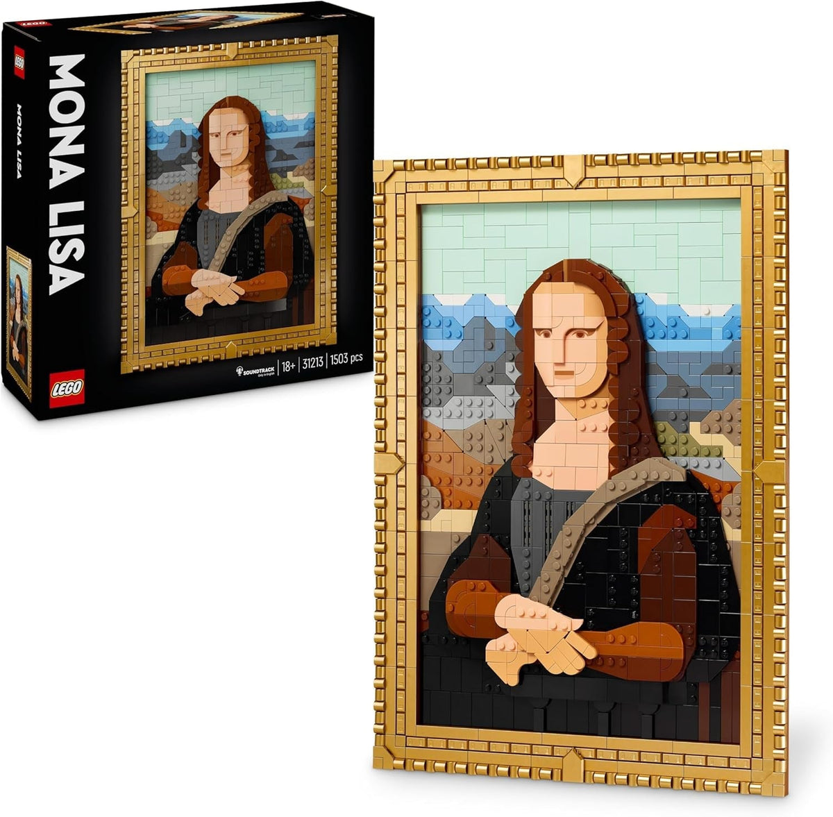 LEGO Art Mona Lisa, Adult Set, Leonardo Da Vinci Painting for Hanging, Creative Activity for Men and Women, Gift for Art Lovers, Italian Renaissance Art 31213 Building Sets Besuche den LEGO-Store Default Title