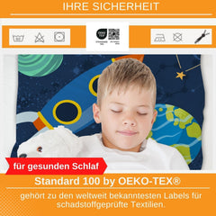 Aminata Kids children's bedding, outer space, cotton Bedding - children Naty Shop