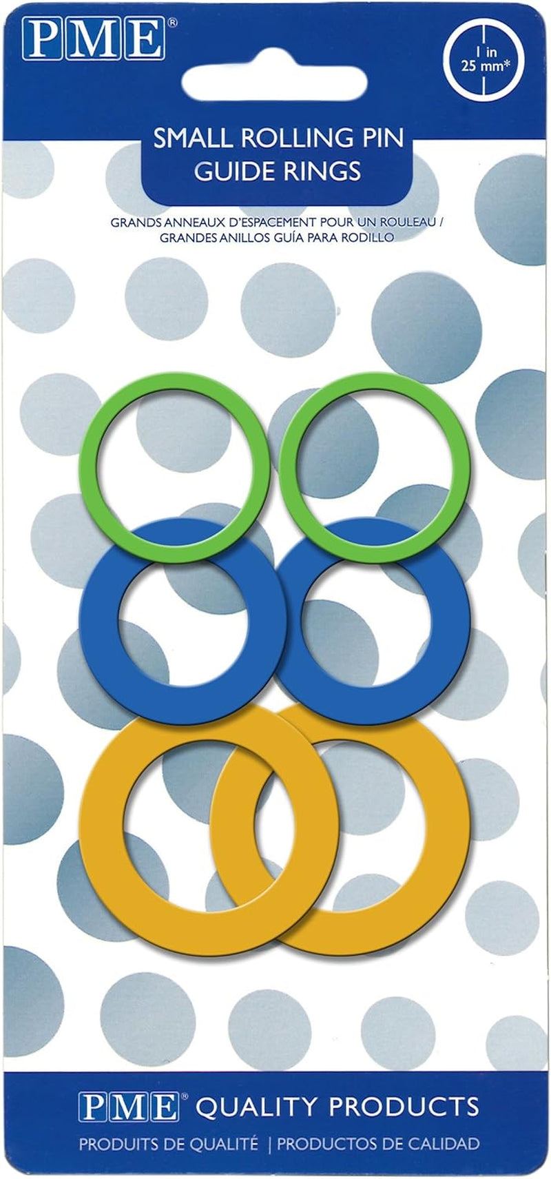 Führungsringe für kleinen Ausrollstab, Kunststoff, Multicolor, 14 x 9 x 2.05 cm, 8-Einheiten