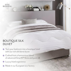 Boutique Silk Comforter, Luxury Bedding, Machine Washable (13.5 Tog, Double) Naty Shop Duvets & Quilts
