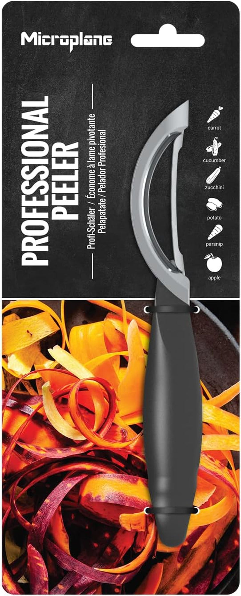 Naty Shop Microplane Professional Double Blade Stainless Steel Ambidextrous Peeler