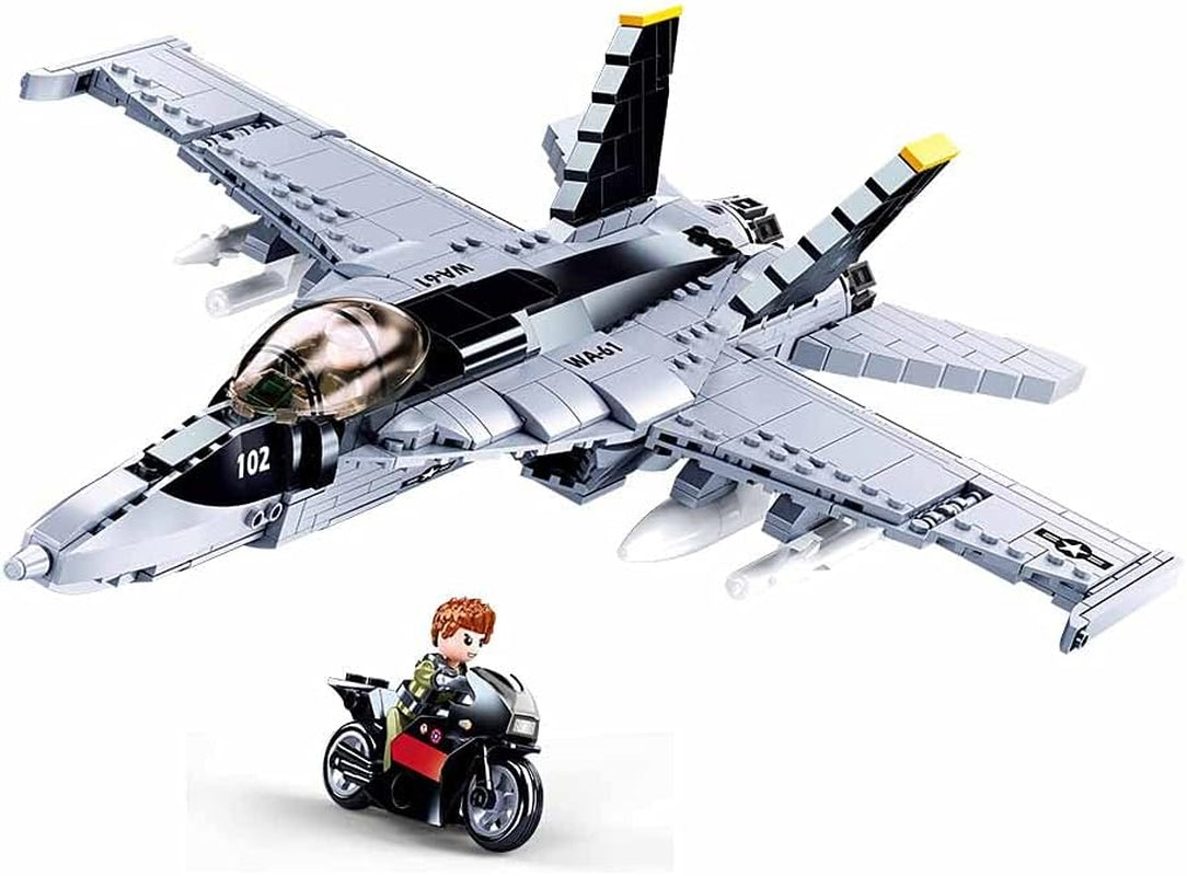 Sluban M38-B0928 Model Bricks-F/A-18E Super Bumblebee, Mehrfarbig