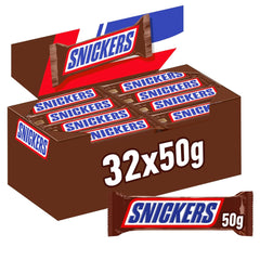 A large chocolate package containing 32 chocolate bars of 50 g each.