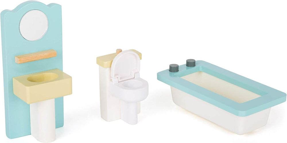 Small Foot 11192 3-Tier Revolving Wooden Doll House Including Toy Furniture Multicolor 37 X 40 X 67 Cm Naty Shop Doll Houses