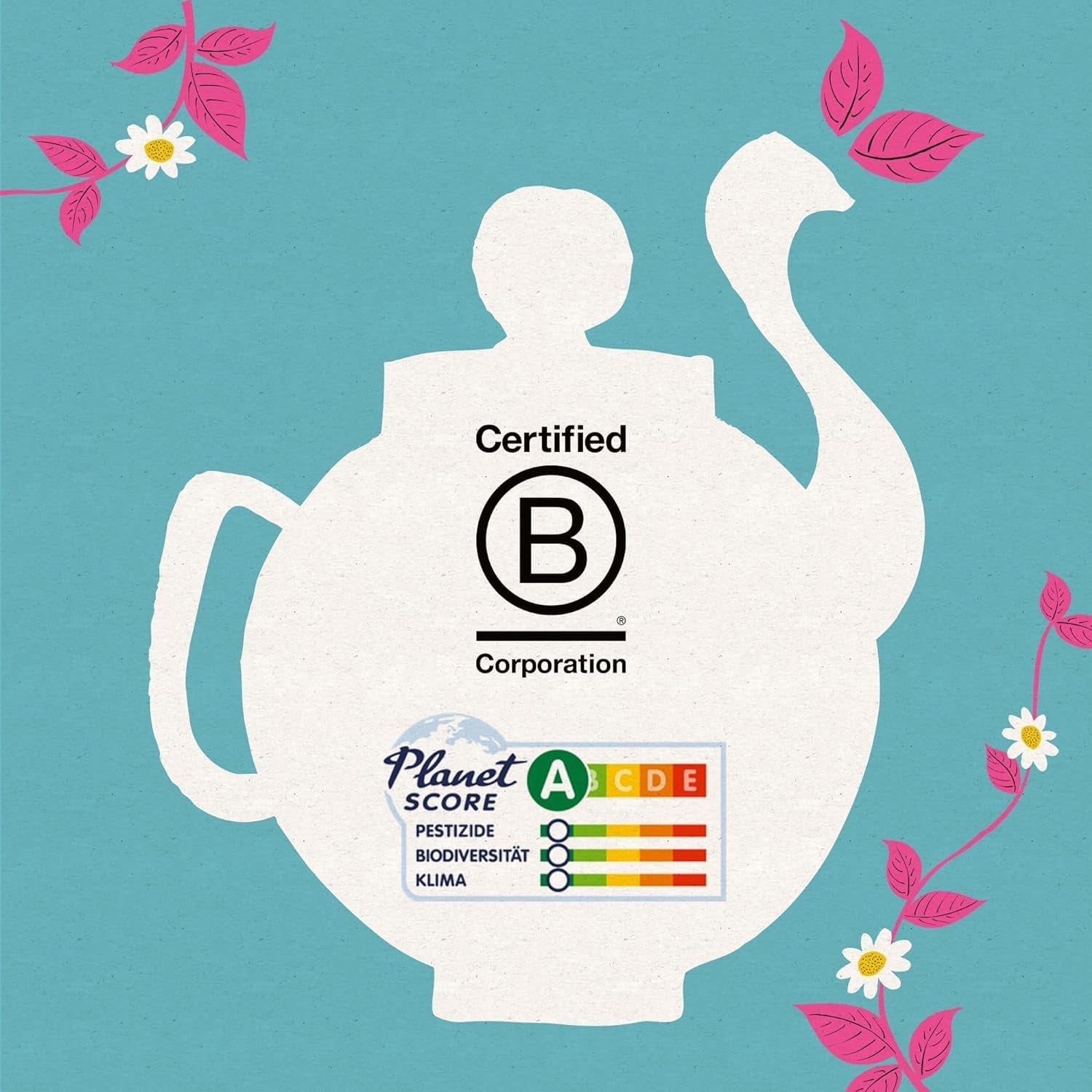 Cupper Ceai alb organic, zmeură, 20 pliculețe, 34 g (pachet cu 4)