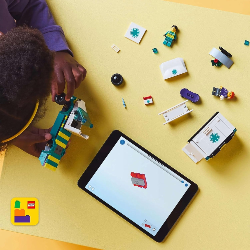 LEGO City Ambulance - toy with 2 minifigures (skateboarder and driver) - educational toy for boys and girls from 5 years - birthday and holiday gift ideas 60451 Building sets Besuche den LEGO-Store