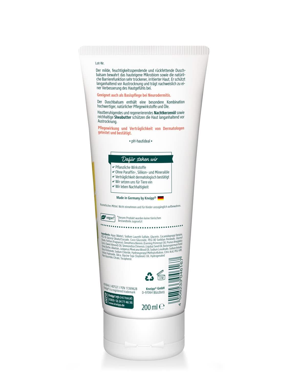 Kneipp, Shower conditioner, 200 ml Shower and bath Naty Shop