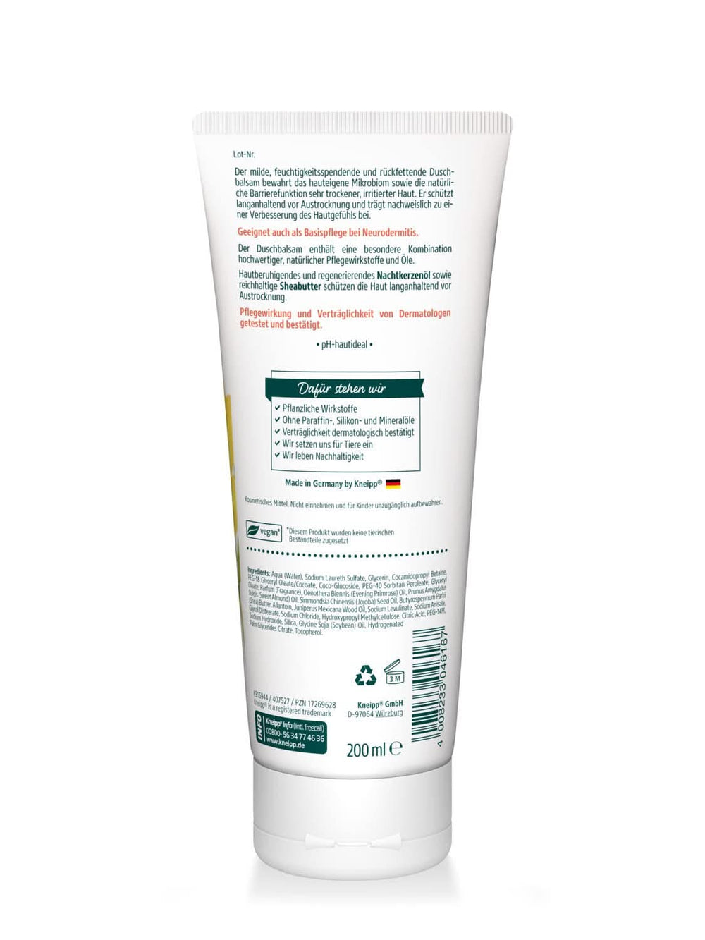 Kneipp, Shower conditioner, 200 ml Shower and bath Naty Shop