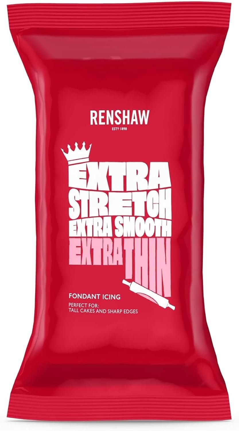 Extra Fondant Pink 1kg - Fondant extra elastic cu aromă de vanilie, perfect pentru acoperirea prăjiturilor - Pink - 1 kg Pasta de zahar Naty Shop Default Title