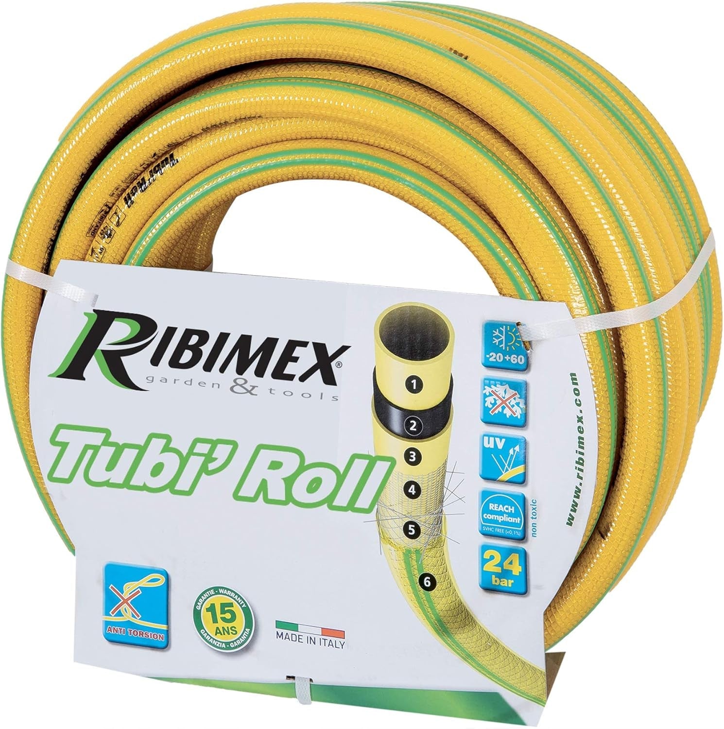 PRTA25J19 Tubiroll, diametru 19/25 mm, galben, 15 x 38 x 38 cm