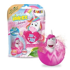 INKEE UNICORN | Bath bomb for children with surprise, 100 G, unicorn, popcorn scent Mother and Child Naty Shop 1X Unicorn