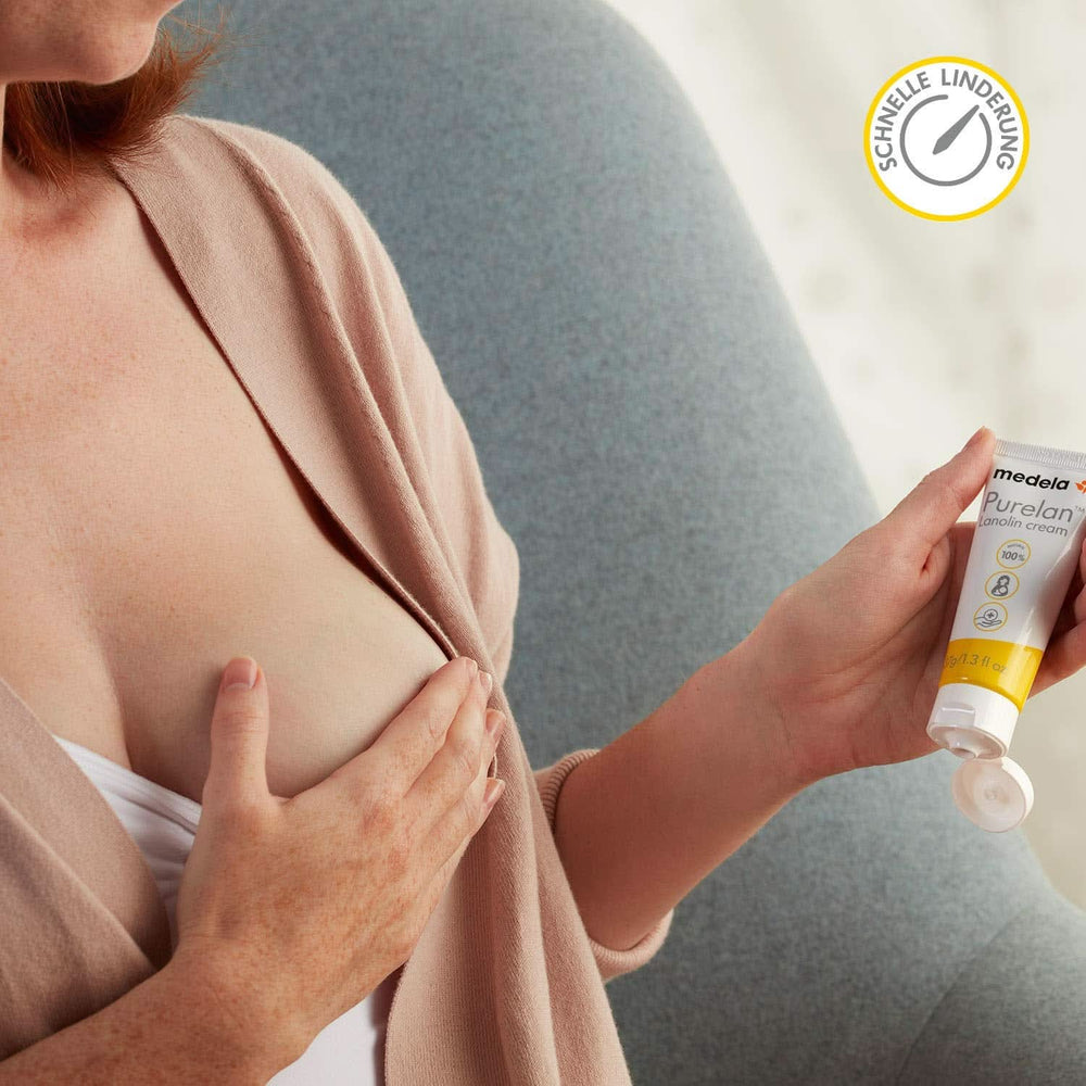 Medela Purelan 37 G Lanolincreme – Schnelle Hilfe Bei Beanspruchten Brustwarzen Und Trockener Haut – 100 % Natürlich, Hypoallergen, Dermatologisch Getestet Und Frei Von Duftstoffen Accessories Food and Breastfeeding Bebe Naty Shop
