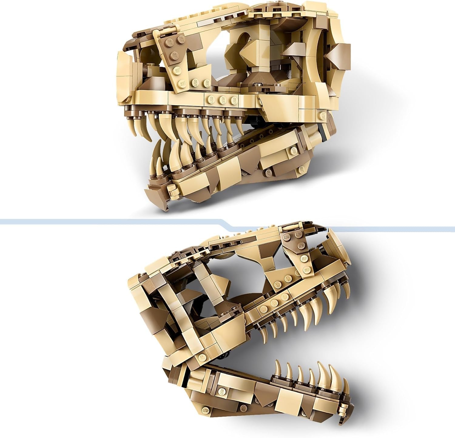 LEGO Jurassic World Dinosaur Fossils: T. Rex Head, jucărie dinozaur de construit, decor dinozaur pentru camera copiilor, craniu T-Rex schelet cu amprentă, cadou pentru băieți și fete 76964 Seturi de constructie Besuche den LEGO-Store