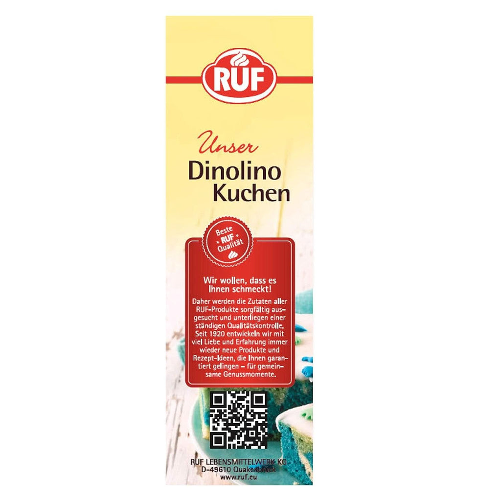 RUF Dinolino Cake, Tort tricolor în foi cu aromă de lămâie, 850 grame Sprinkles Naty Shop
