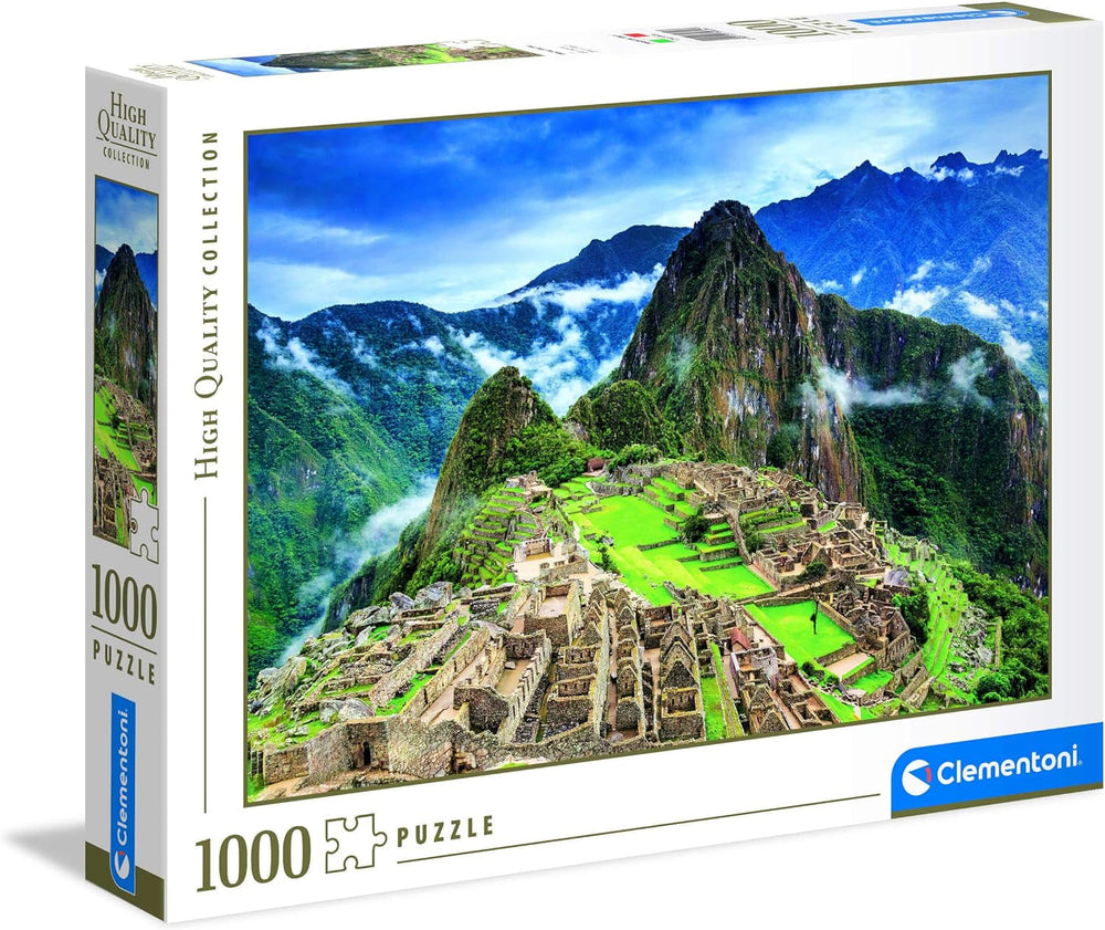 Clementoni 39604 Machu Picchu - Puzzle 1000 piese de la 9 ani, Puzzle colorat pentru adulți cu culori îndrăznețe, Joc de îndemânare pentru întreaga familie, Idee frumoasă de cadou Puzzle Naty Shop
