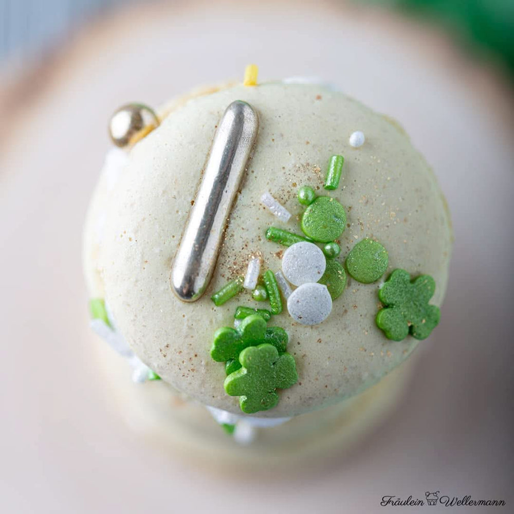 Super Streusel, Lucky Charms, Green Sugar Sprinkles, 90 grams Sprinkles Naty Shop