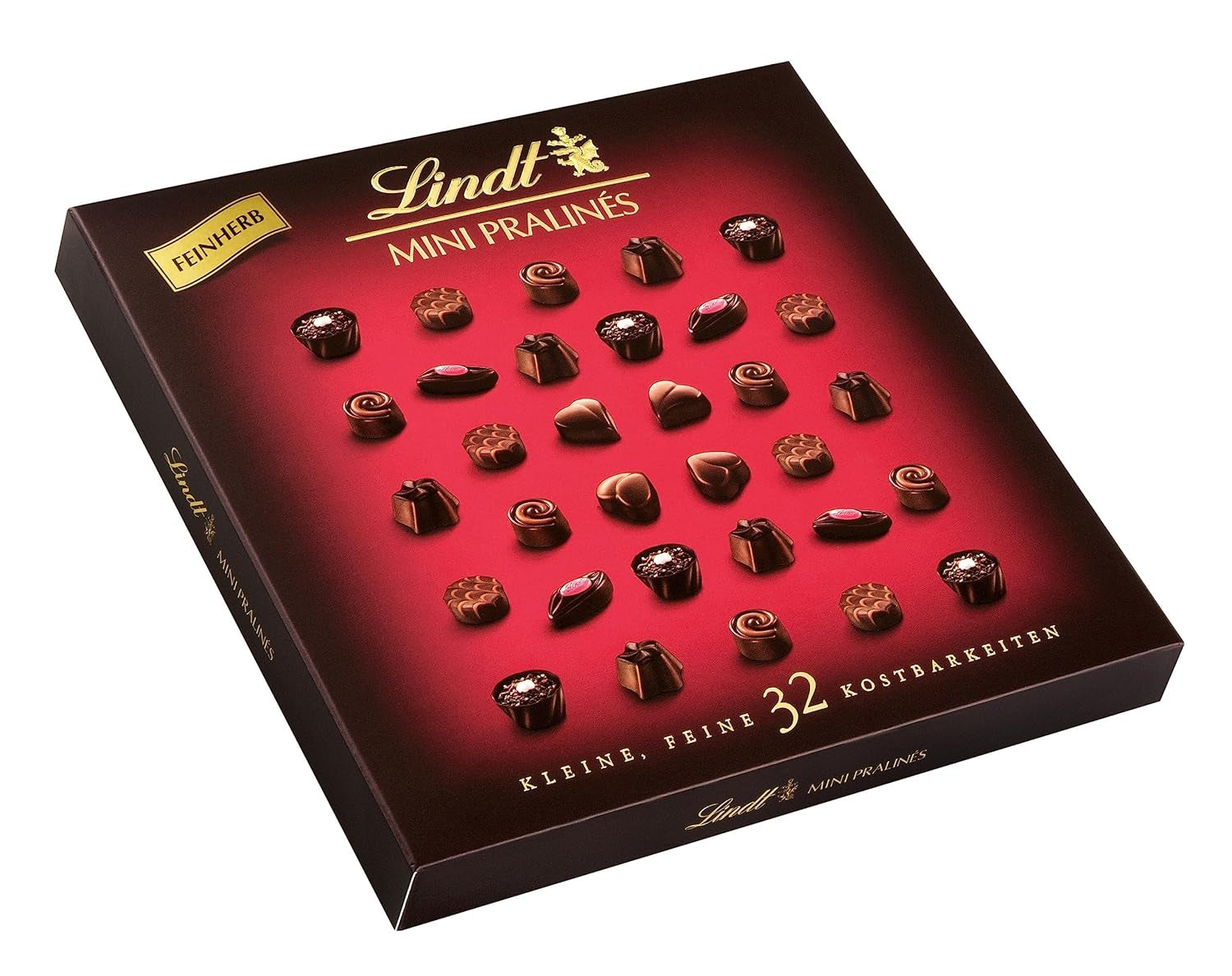 Lindt, chocolate box with 18 pralines each in 6 assortments, 90 grams Naty Shop Chocolate Candies 163 grams Dark chocolate with various fillings