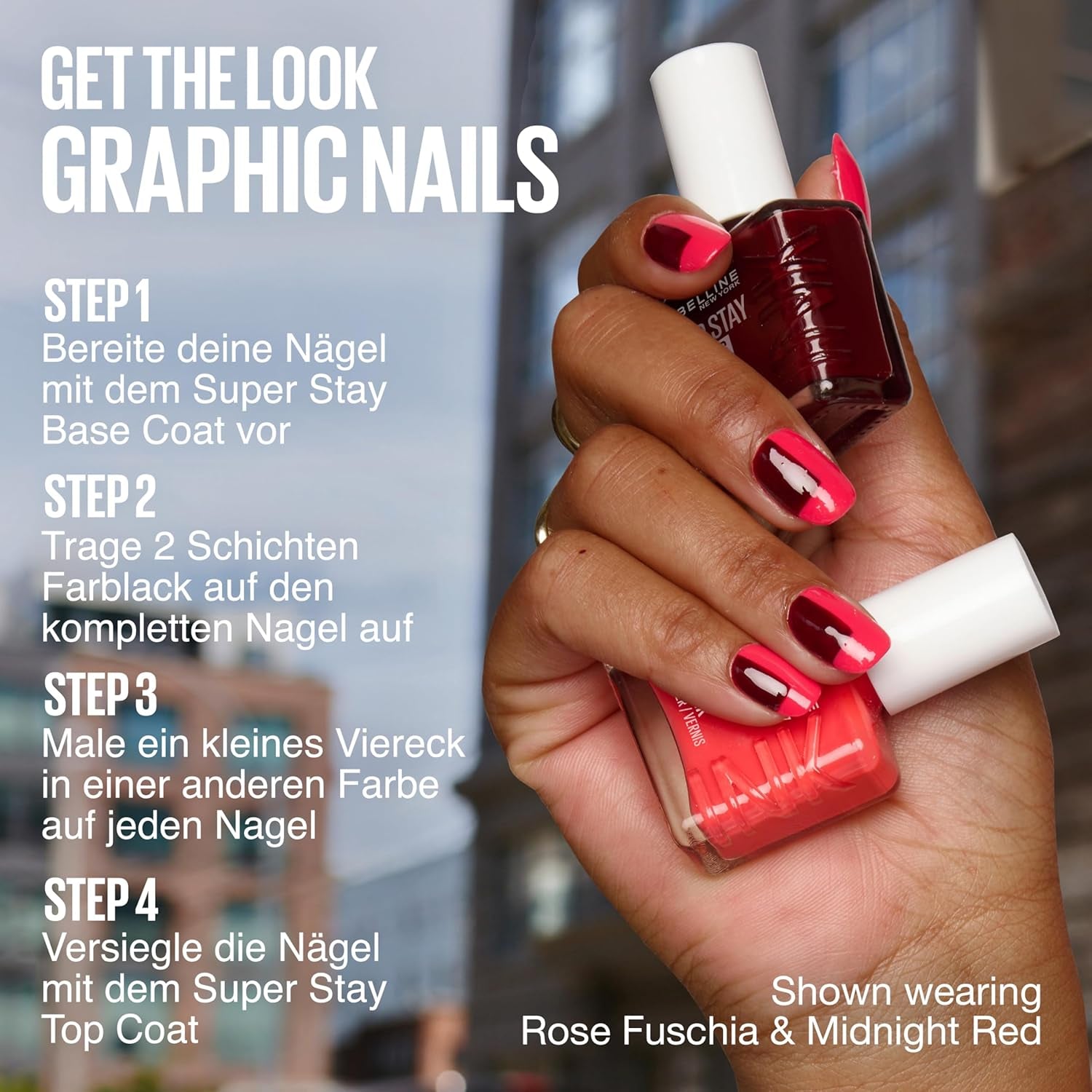 Maybelline New York Super Stay Ink Bonder 957 Disco Fever - long-lasting nail polish for strong nails and intense color, 12.3 ml