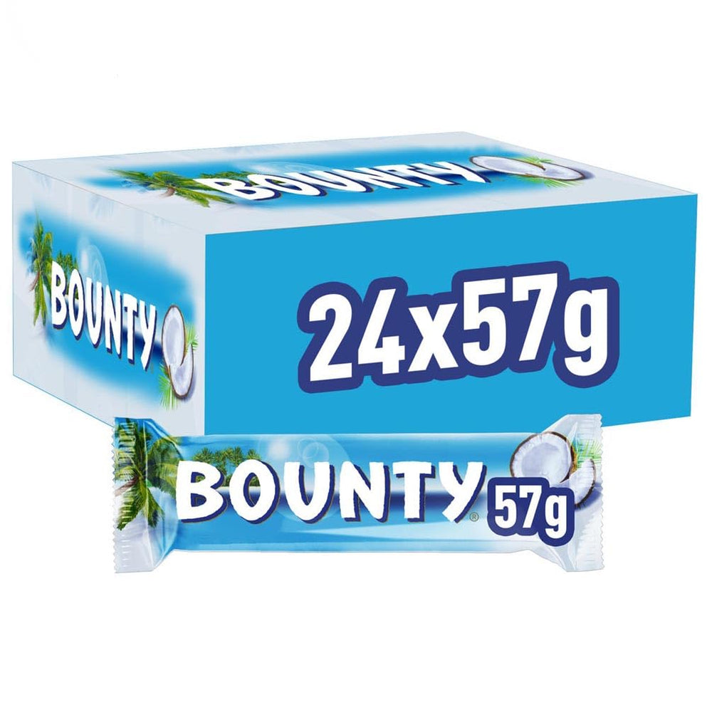 Bounty Chocolate Bars Coconut Chocolate Flavor 24 Bars in a Pack (24 x 57g)