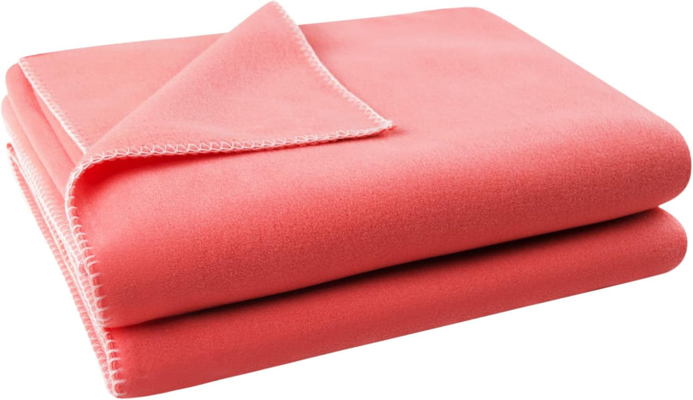 Zoeppritz blanket in color: Red, Made of 65% Polyester, 35% Viscose, Size: 160X200 Cm, 103291-235-160X200 Zoeppritz Beds and Covers Since 1828 235 Coral 160X200 Cm