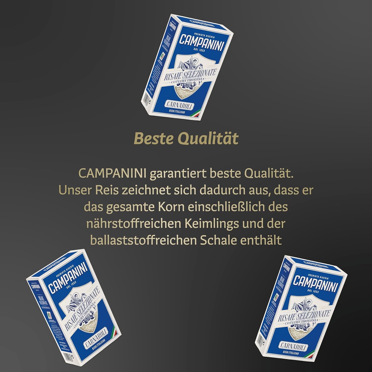 RISO CARNAROLI | Rice Risotto | 500 g from Italy | Risottos and Soups | RISERA CAMPANINI