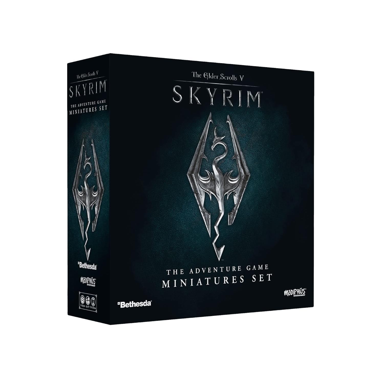 Modiphius The Elder Scrolls: Skyrim – Adventure Board Game – Upgrade Miniatures Set | Board game | Ages 14+ | 1-4 players | Game time 60-120 minutes, Grey, Red