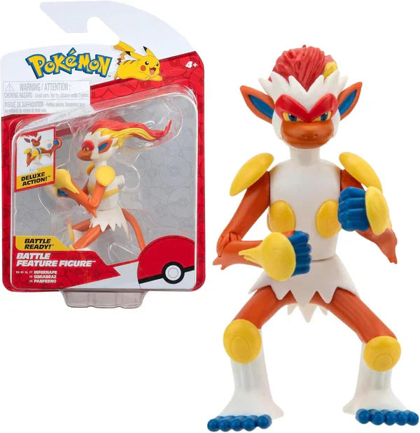Pokémon Figura Infernape Panferno 11 cm - Jucărie Oficială Pokemon Battle 2024 Jazwares