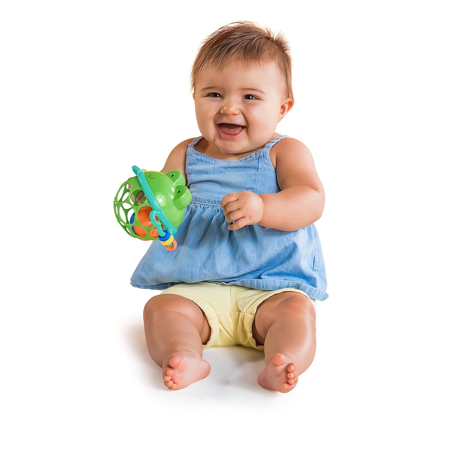 Set cadou Bright Starts Little Shakers cu 6 piese - Zornăitoare și jucării de dentiție pentru bebeluși, fără BPA, ușor de prins, unisex, pentru nou-născuți+