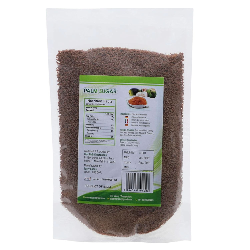 SVATV Brown palm sugar powder, 227 grams Sweeteners Naty Shop