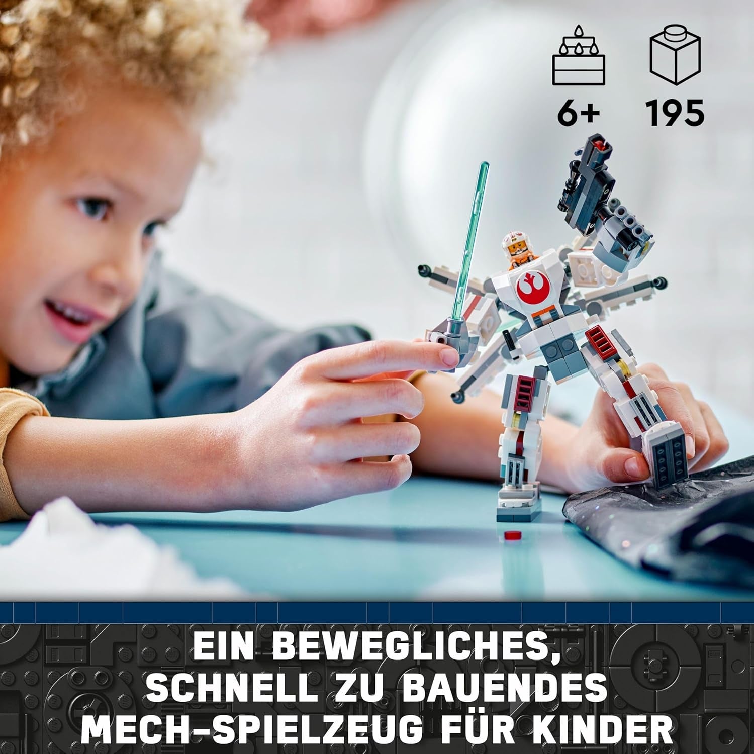 LEGO Star Wars Luke Skywalker's X-Wing Mech, collectible toy bricks, action adventure, gift idea for creative boys and girls aged 6+ 75390 Building sets Besuche den LEGO-Store