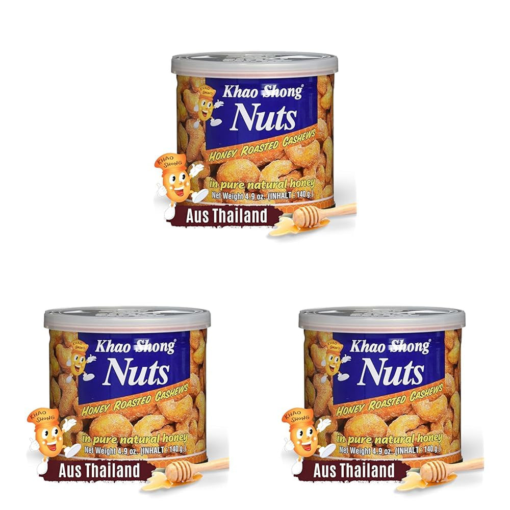 Khao Shong Fried Green Peas with Wasabi, Crispy Peas in a Spicy Batter, A Low-Fat Alternative to Nuts, Medium Spicy, 1 140g Can | 140 g (1 pack)