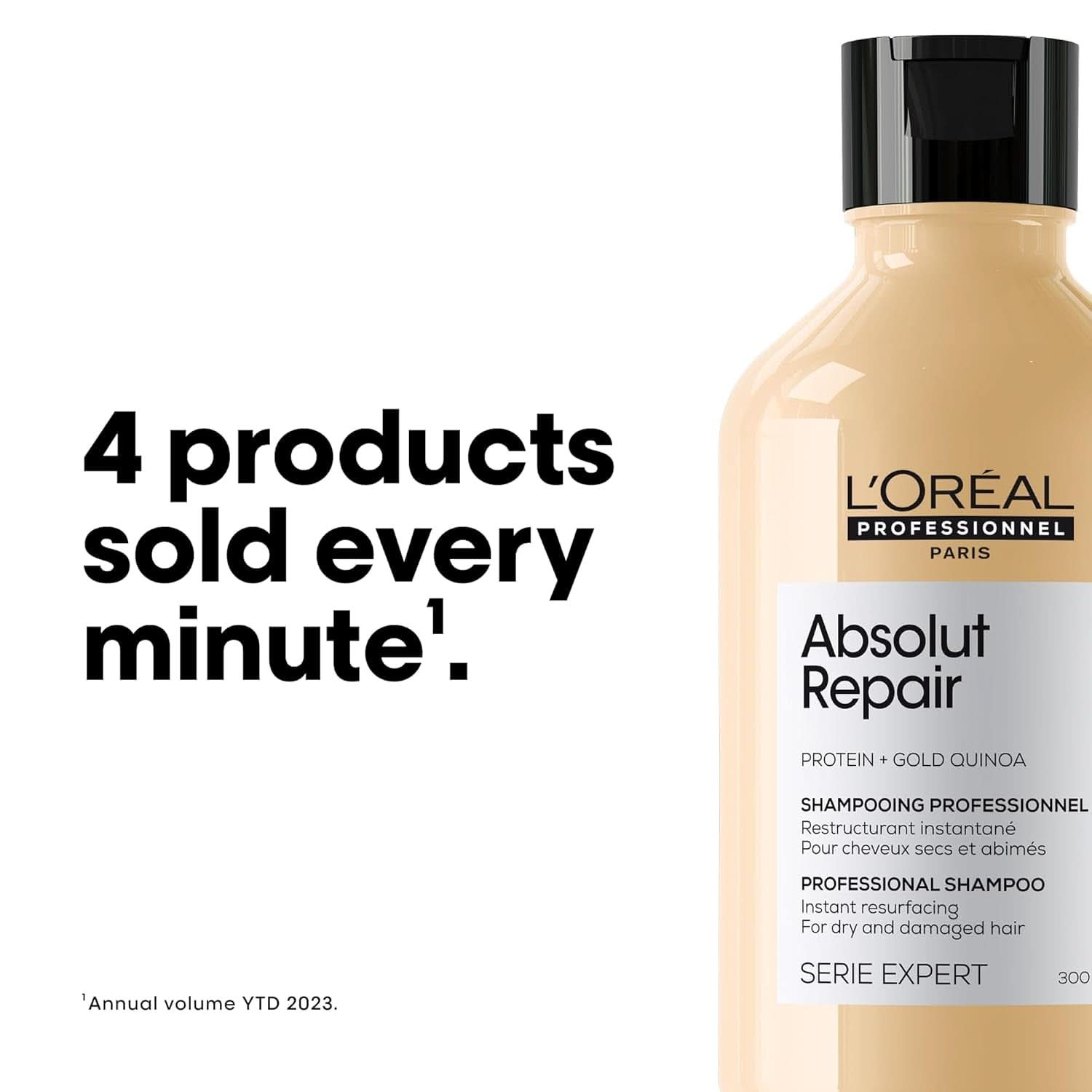 L'OréAl Professionnel Serie Expert Absolut Repair Gold, Quinoa Shampoo + Protein Duș și baie Naty Shop