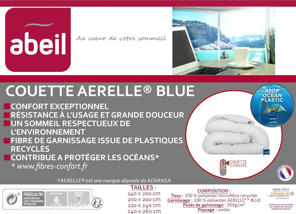 Plapumă Aerelle Blue 200 X 200 Cm - Ecologică Plapumi si pilote Naty Shop