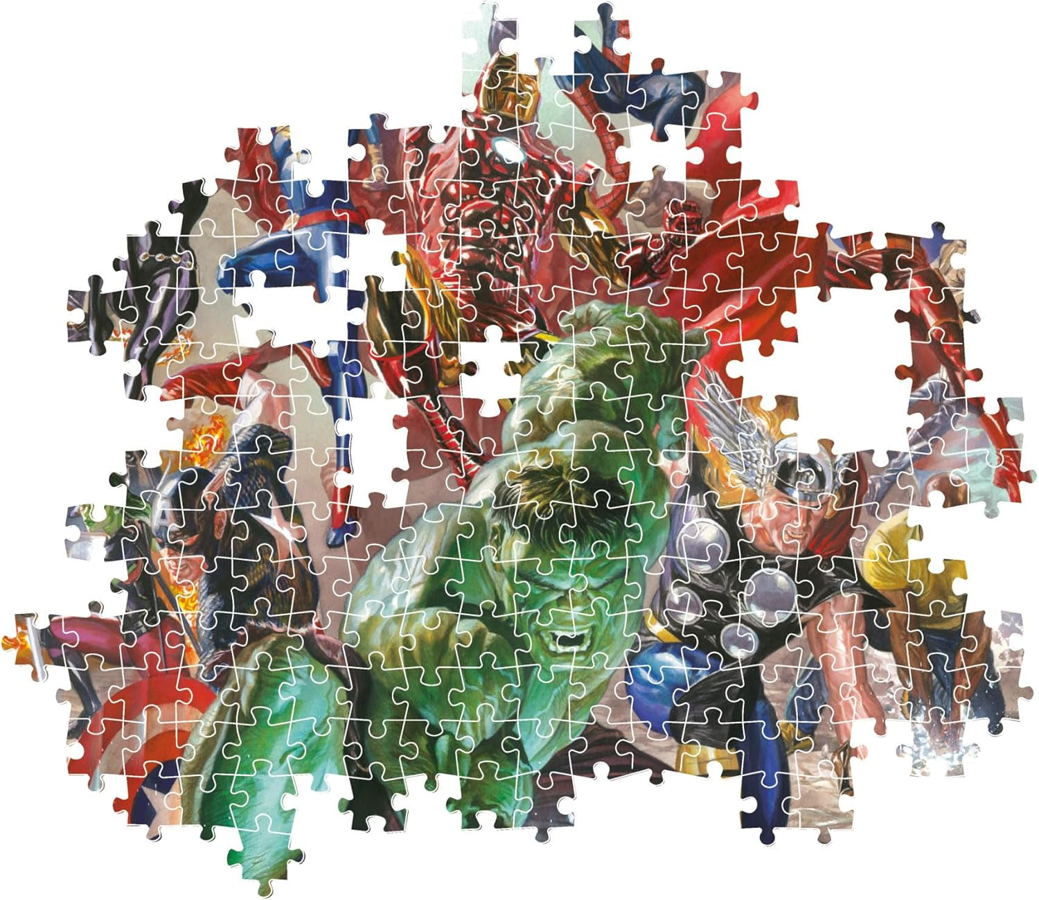 Clementoni Marvel Puzzle 500 Piese Adulți - Puzzle Adulți în 49 X 36 Cm - Puzzle Adulți Provocator De la Clementoni 35546 Puzzle Naty Shop