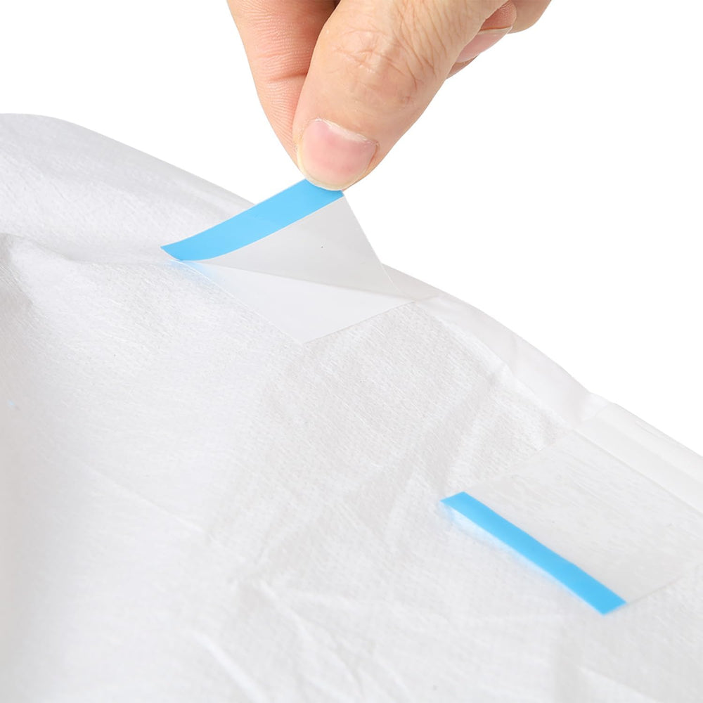 CutiePlusU Adult Diapers, 10 Pack Disposable Incontinence Panties with Loops for Women and Men, Maximum Absorbency Overnight - White (Medium Size 71-96cm)