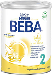 Nestle BEBA 2 Follow-on milk powder after 6 months, with complex 5 HMO, lactose only, without palm oil, pack of 3 (3 X 800G) Mother and Child Naty Shop