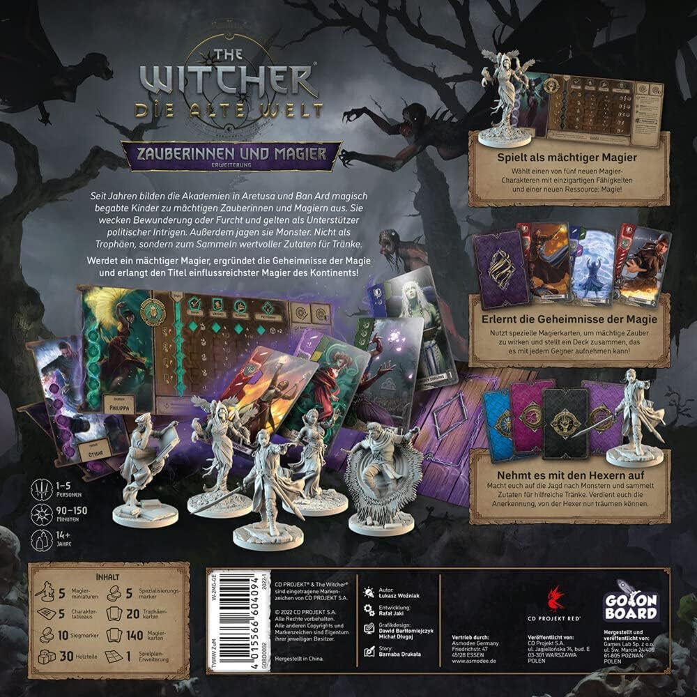 Go on Board, The Witcher: The Old World, Expansion, Expert Game, Board Game, 1-5 Players, Ages 14+, 90-150 minutes, German