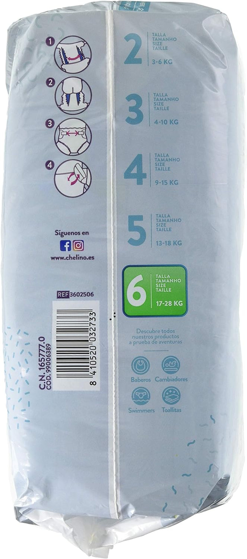 Diapers Indas Fashion & Love XL, size 6 (17-28 kg), 27 pieces