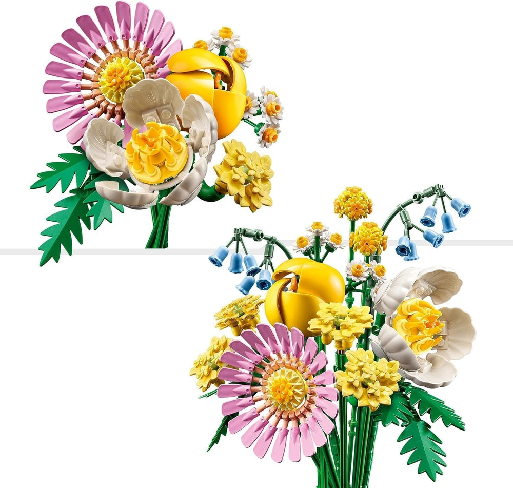 LEGO Botanicals Small Summer Bouquet - Artificial Flower Building Set - Incl. bluebells, buttercups, tulips - Gift idea for women, mothers and men - 10347 Building sets Besuche den LEGO-Store