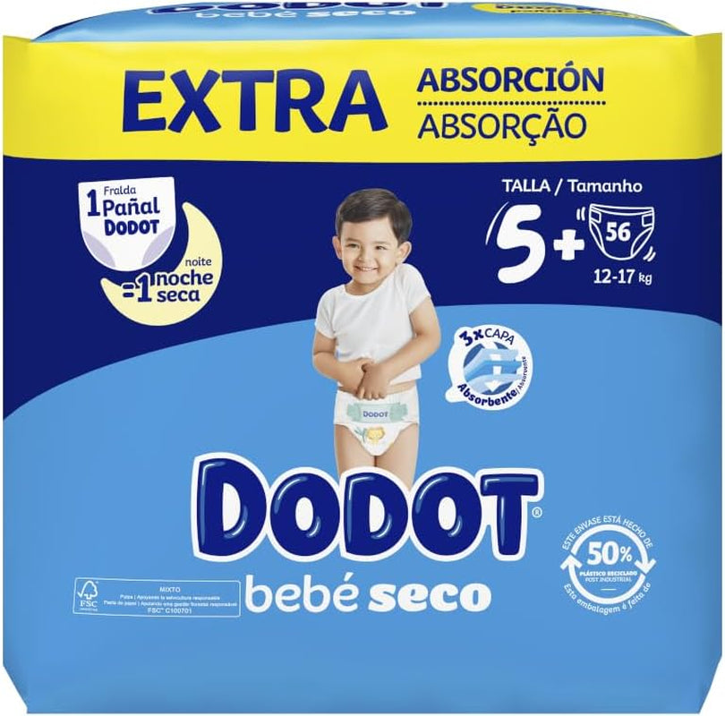 Baby Dry Extra - Jumbo pack, size 5-56 pieces