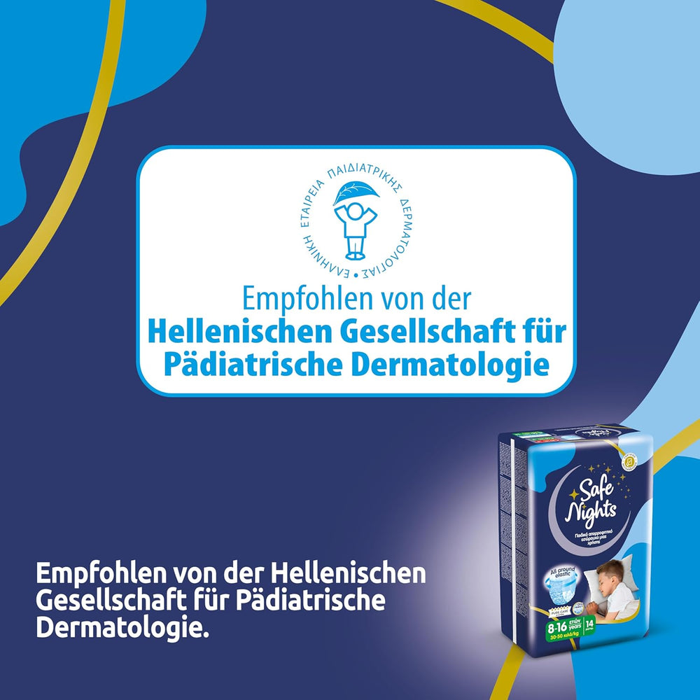 Safe Nights Boy, night pants for ages 8-16 years (30-50 kg), 84 pieces