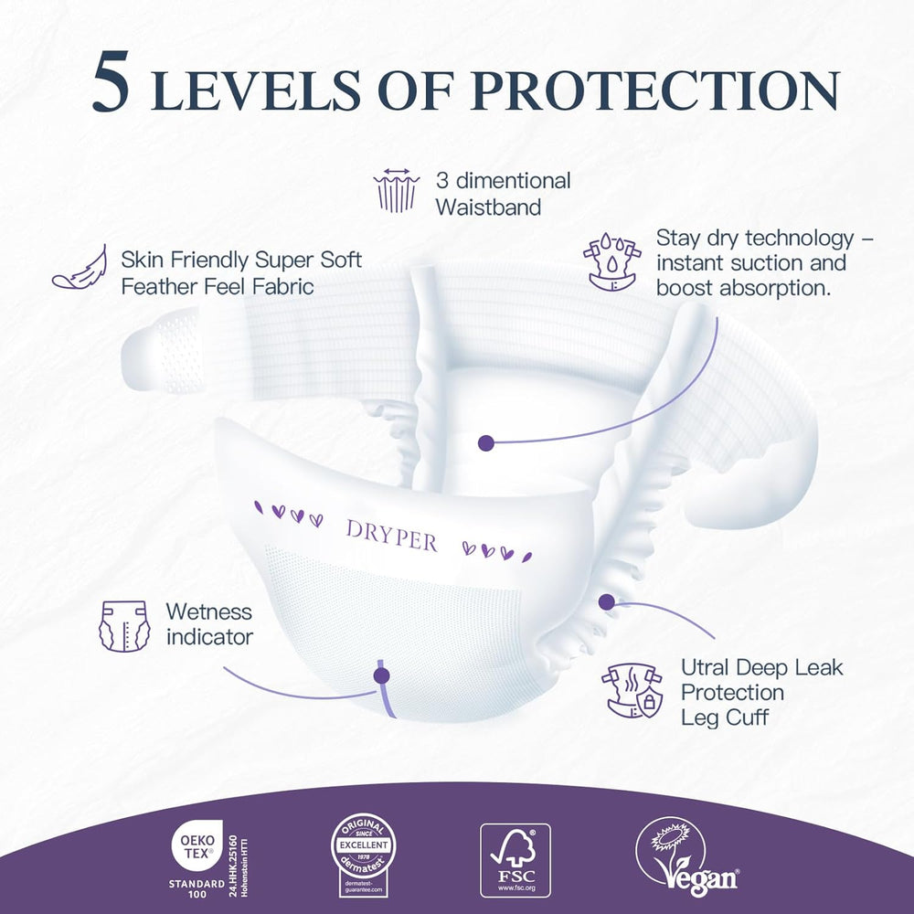 Baby Diapers Size 4 (10-15kg), Ultra Thin, Soft & Hypoallergenic for Sensitive Skin, 3D Leak Protection, Wetness Indicator, 138 Premium Day & Night Diapers