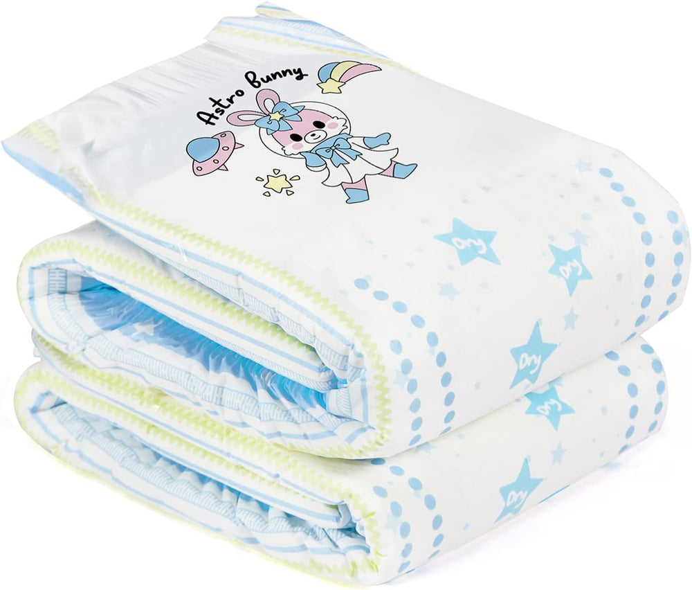 Adult Printed Diapers 5500-5800ml 2 Pack, 3 Prints Random Assortment - Astro Babies (L)