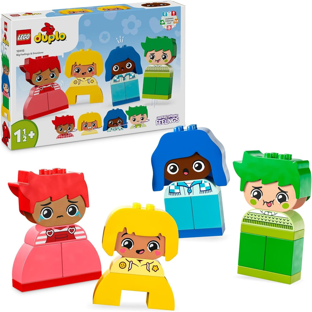 LEGO DUPLO Big Feelings, building stacking game with 23 colorful bricks and 4 figures, motor skills toy to promote social and emotional development of young children from 18 months 10415 Building sets Beuche den LEGO-Store Default title