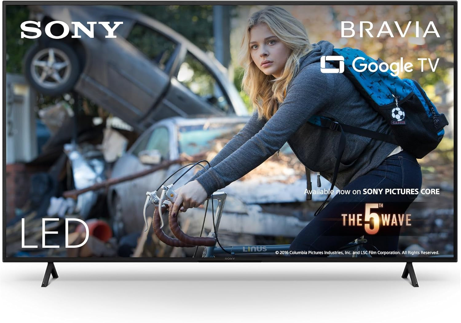 Sony BRAVIA, KD-50X75WL, televizor LED de 50 de inci, 4K HDR, Google TV, Smart TV, compatibil cu Alexa, BRAVIA CORE, HDMI 2.1, meniu de jocuri cu ALLM