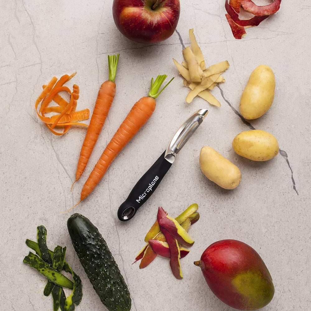 Naty Shop Microplane Professional Double Blade Stainless Steel Ambidextrous Peeler
