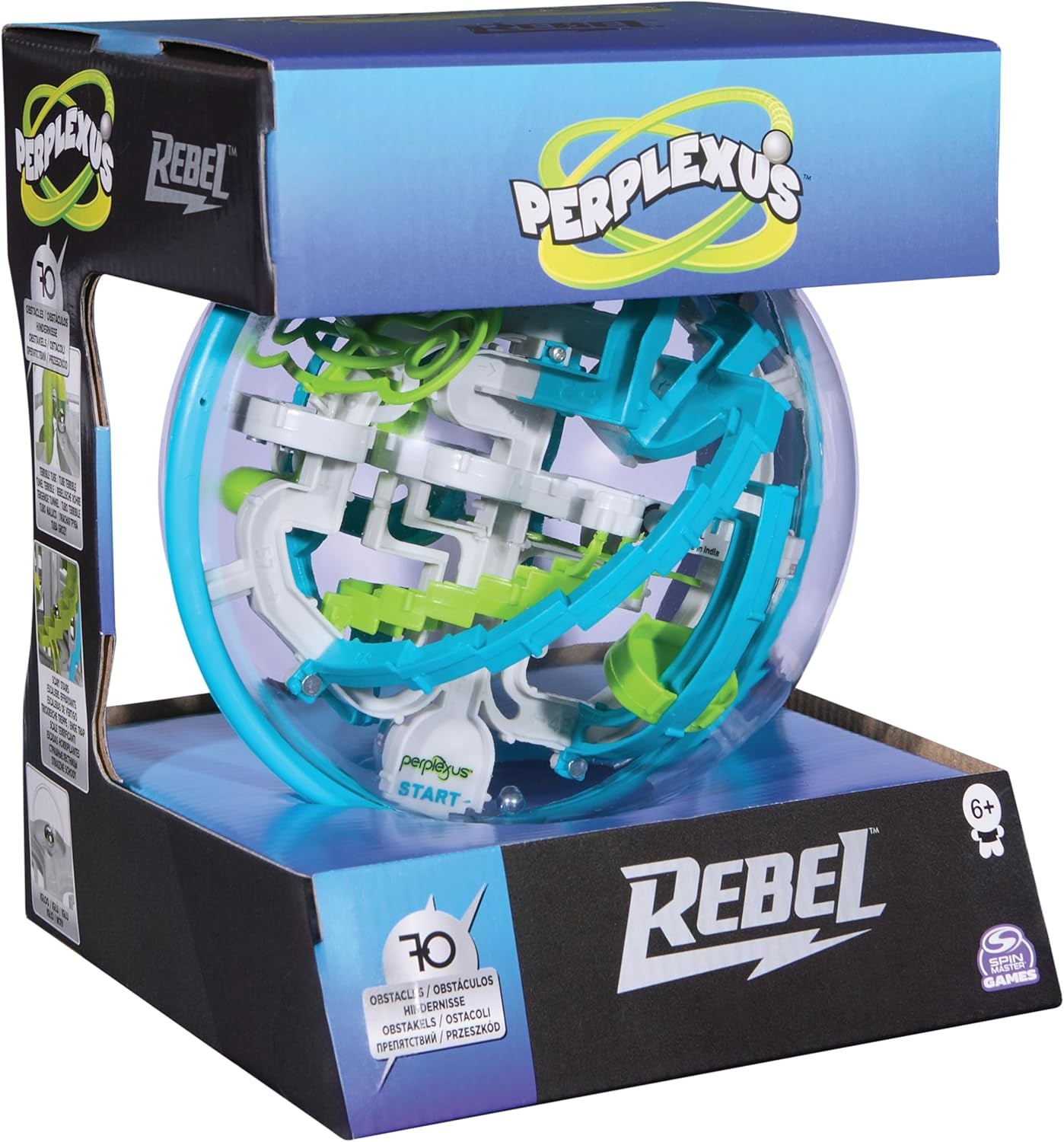 Spin Master Games Perplexus Rebel, 3D Ball Maze with 70 Obstacles - For Handy Perplexus Fans, Ages 6 and Up