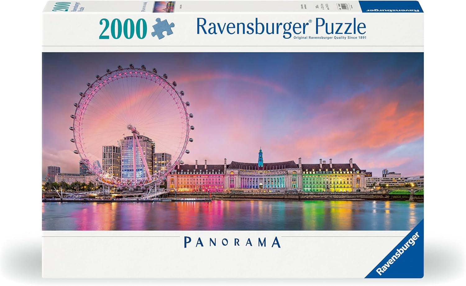 Ravensburger Puzzle 12000805 - Colorful London - 2000 piece jigsaw puzzle for adults aged 14+ Puzzle Naty Shop