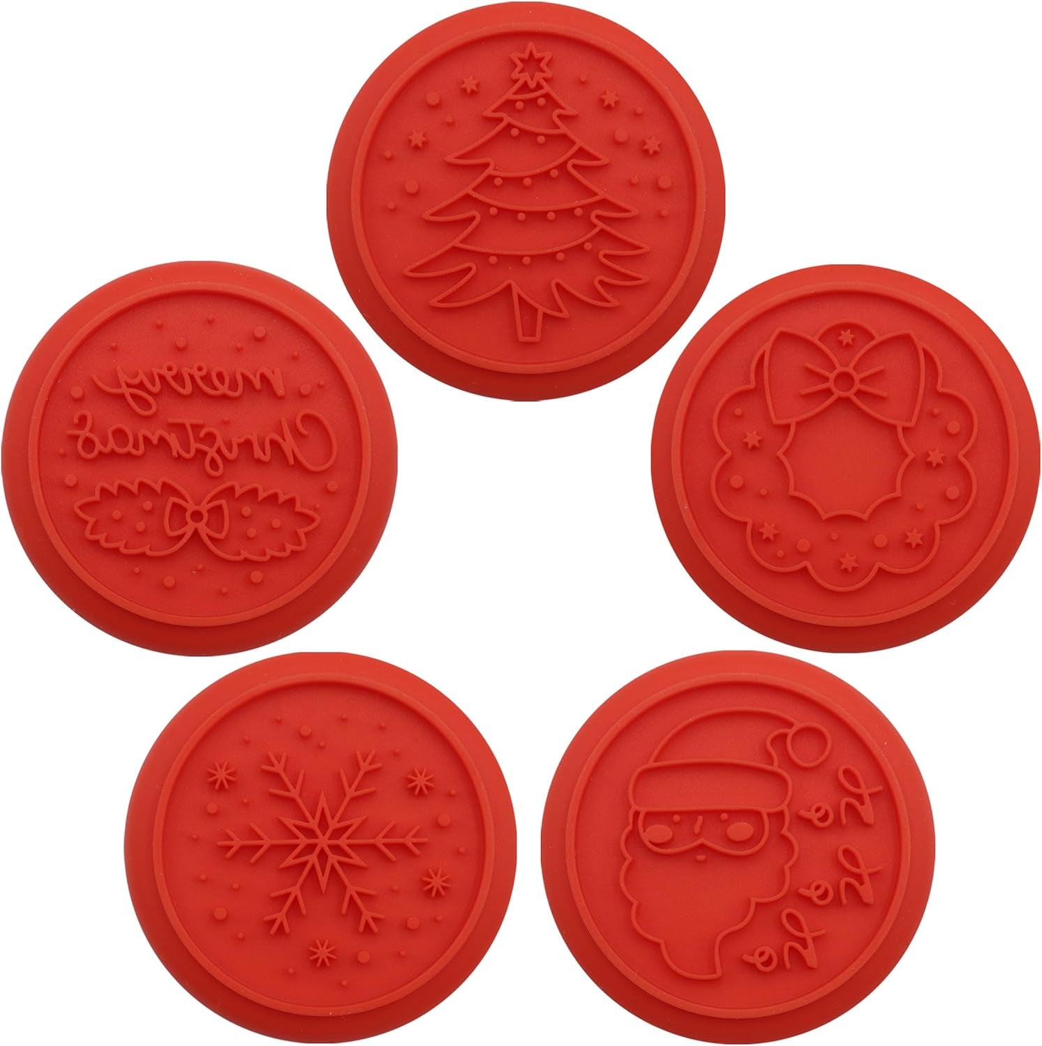 Set de 7 ștampile de embosare cu fursecuri de Crăciun, E Crăciunul